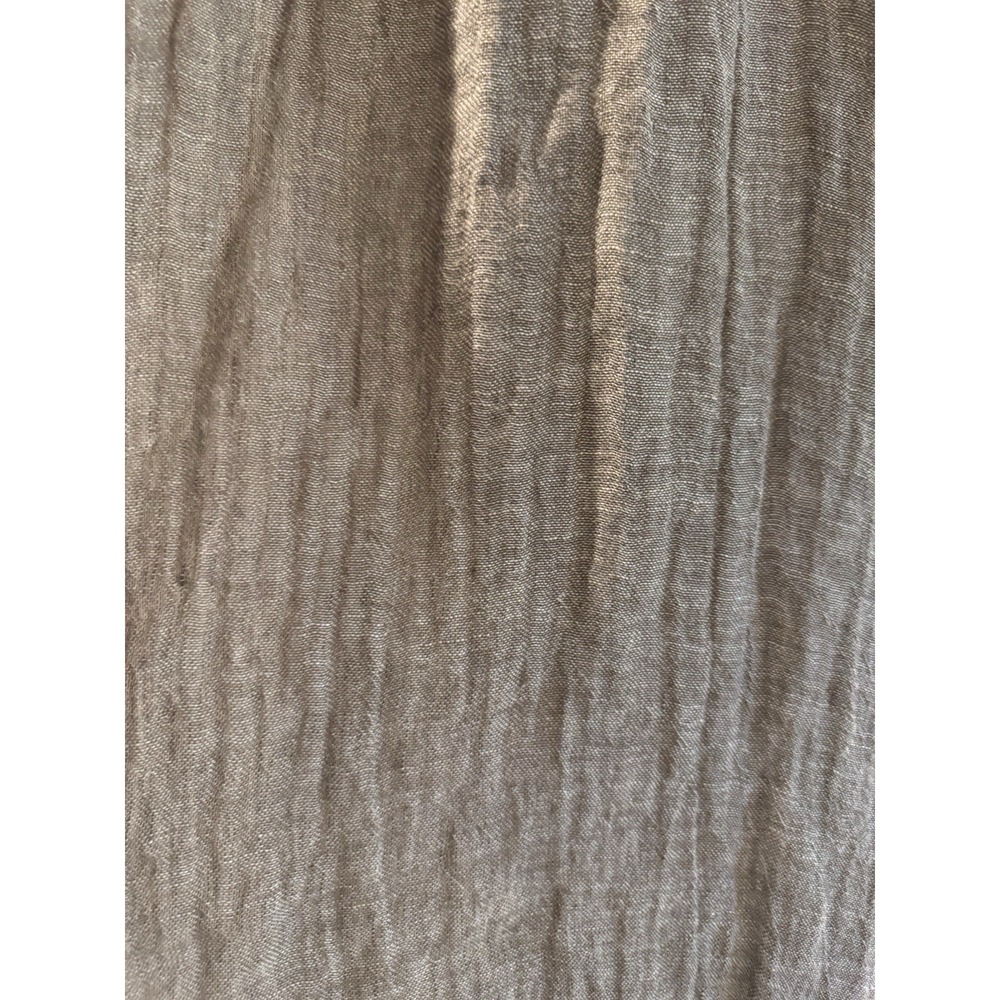 Eileen Fisher Organic Linen Gauze Tunic Tank Top Brown Gray Sleeveless Medium - Picture 2 of 8